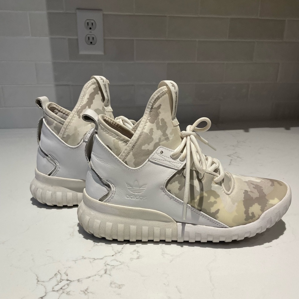 Adidas Tublar X White Camo Hightops